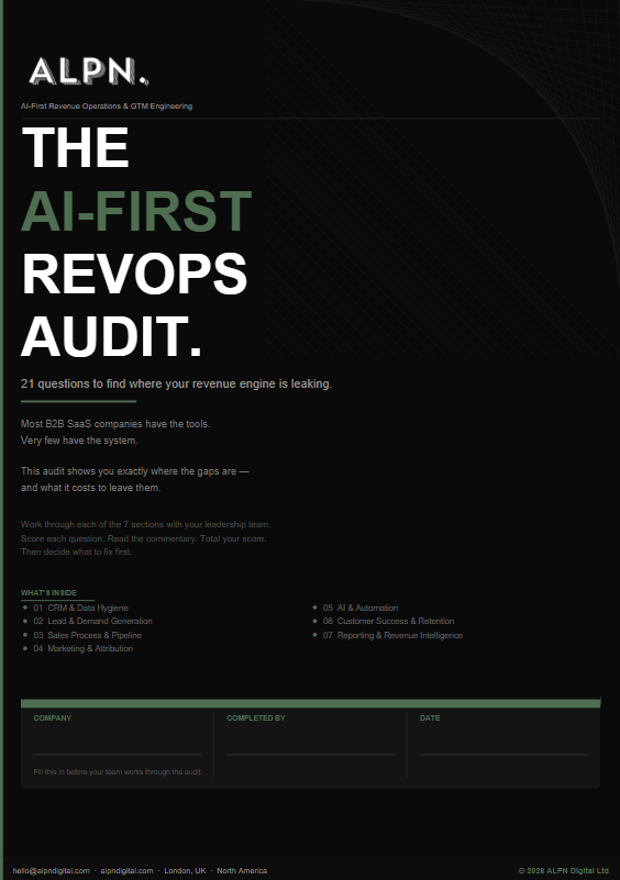 The AI-First RevOps Audit cover
